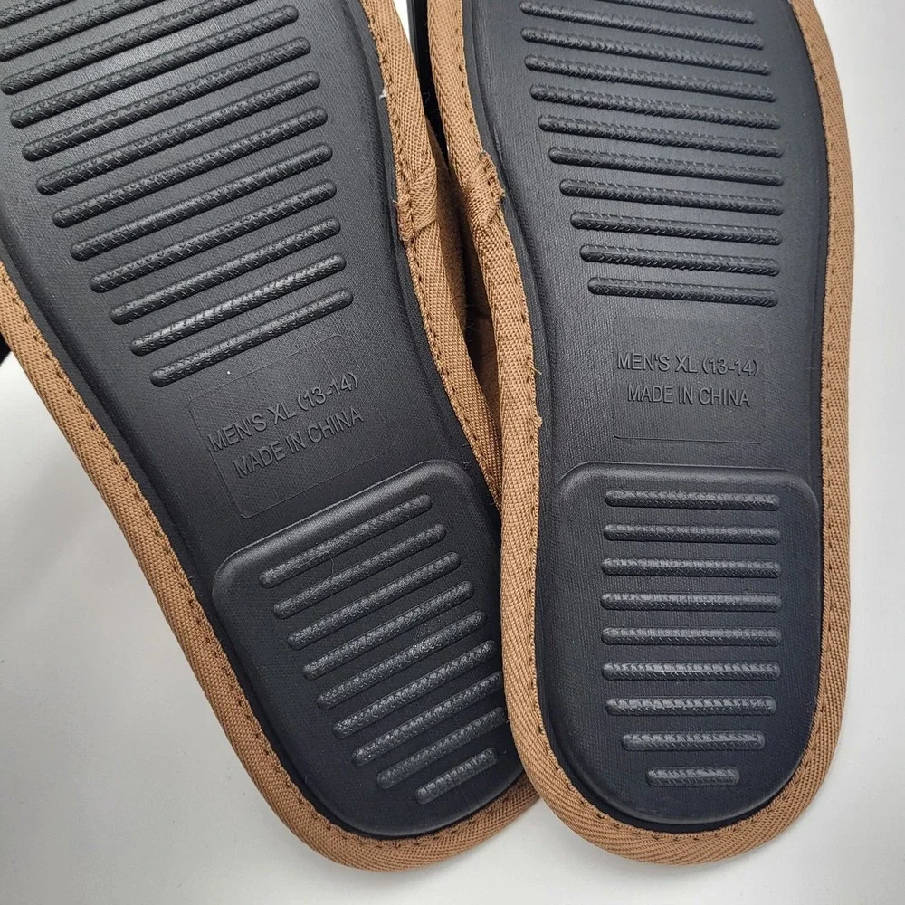 Iowa Hawkeyes Flannel Lined Suede Scuff Slippers‎ FOCO Mens XL 13-14